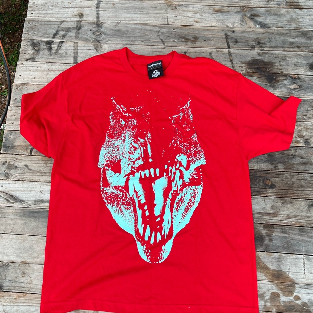 The hundreds Jurassic world tee glow in the dark
